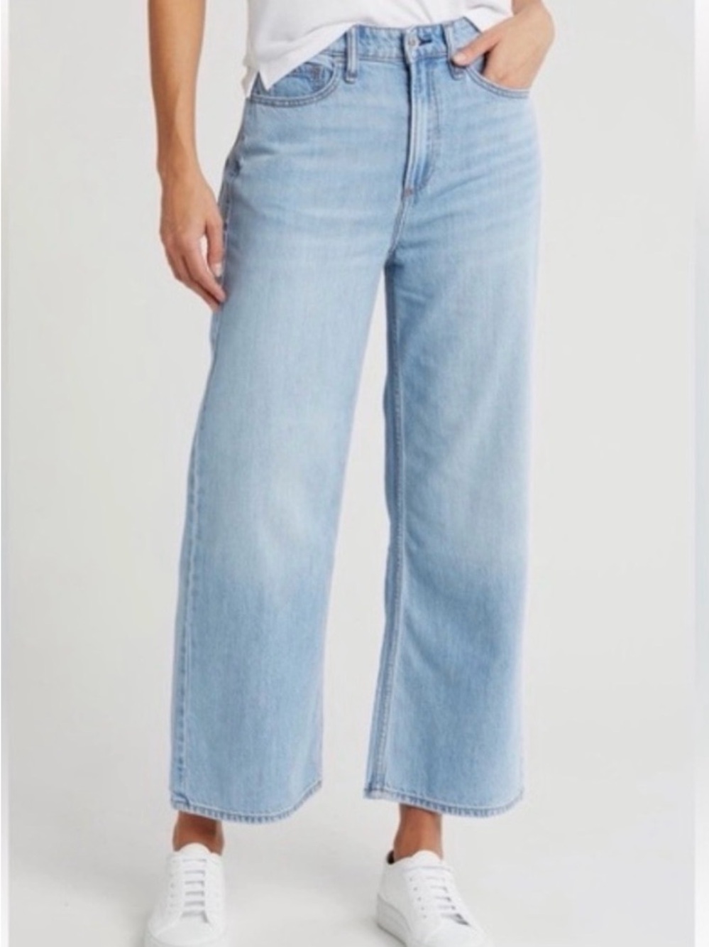 rag & bone Light Blue Wide-Leg Jeans